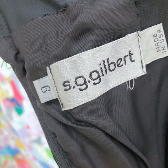 80s vintage dress  cocktail tiered ruffle big flower strapless prom - Picture 6 of 10